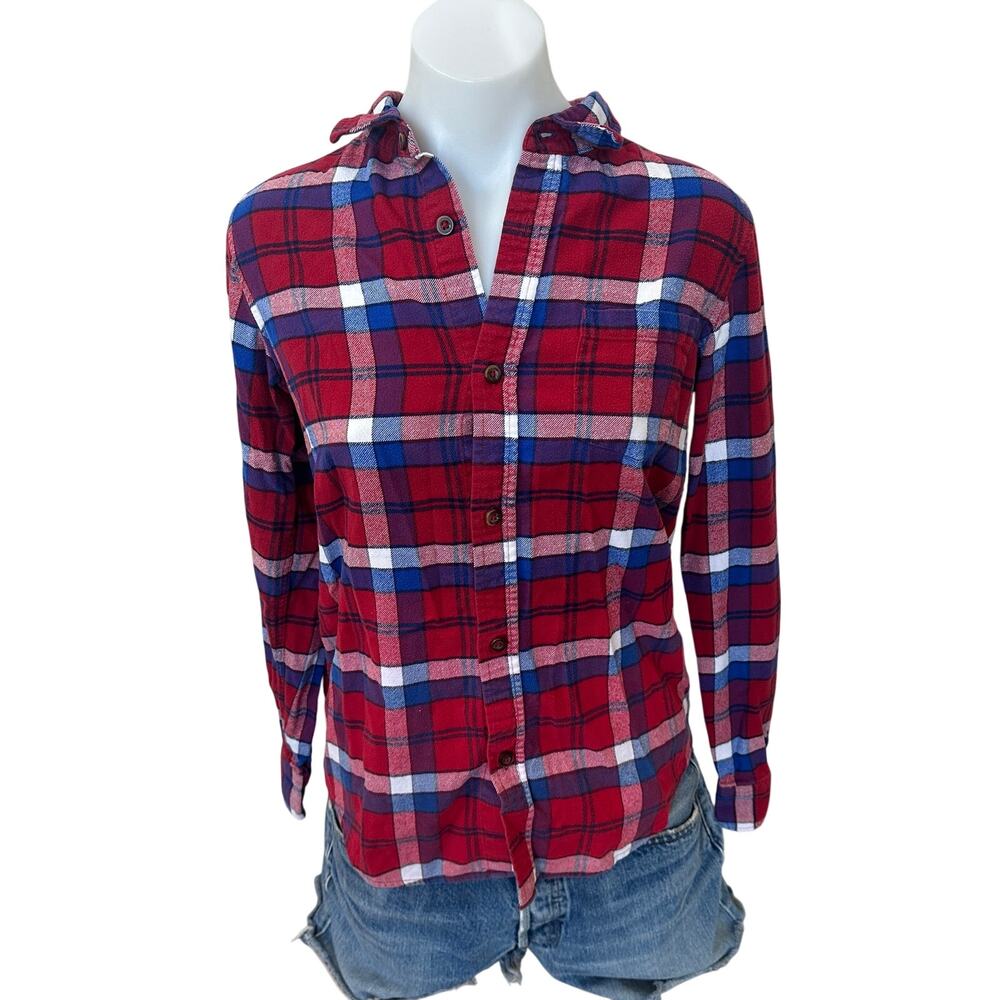 Wonder Woman Supergirl Plaid Flannel Shirt Kids SIZE 14 Unique DC Comics Batgirl - Picture 4 of 5